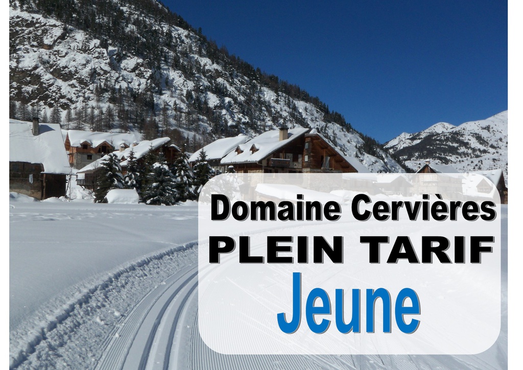Saison Cervières Jeune plein tarif